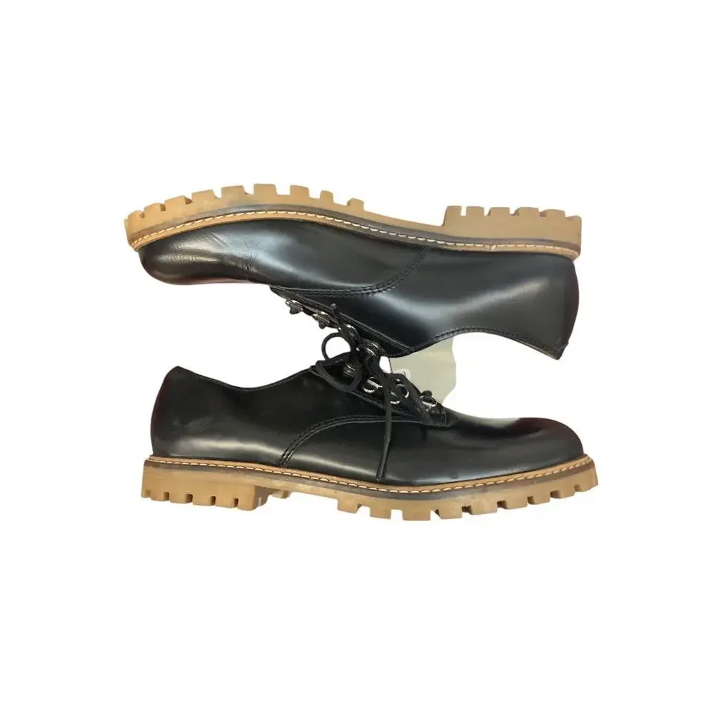 Zara Girls Lace Up Black Low Ankle Oxford Shoe new with tags SZ 36‎ 4 us